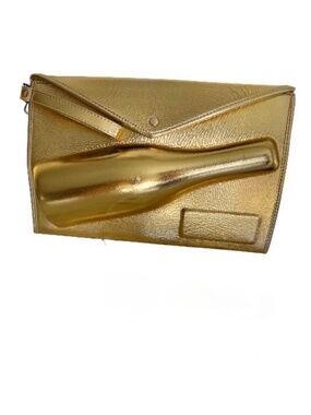 8 Oak Lane Large Gold Champagne Clutch